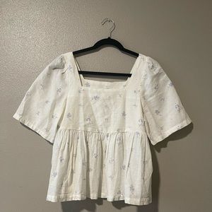 Anerican Eagle Floral Square Neck Top